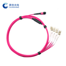Factory fiber optic cable connector 24 core mpo patch cord jumper